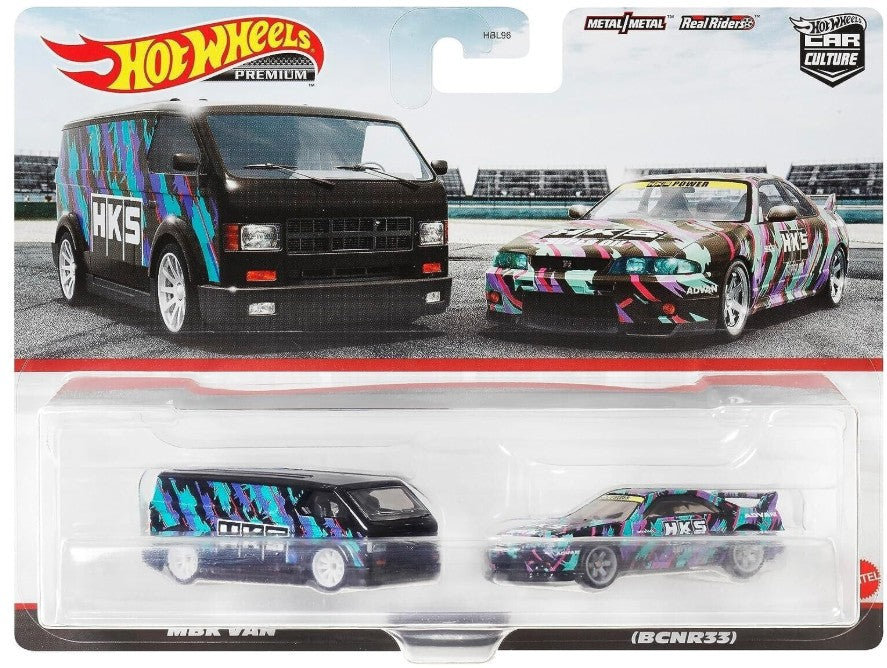 Hot Wheels - Car Culture - MBK Van & Nissan Skyline GT-R (BCNR33)