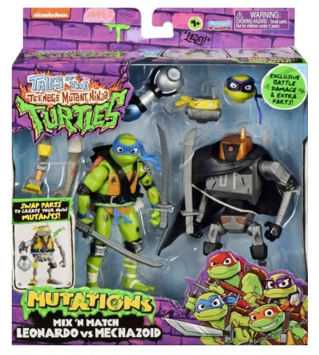 TMNT - Mix n Match - Leonardo vs Mechazoid
