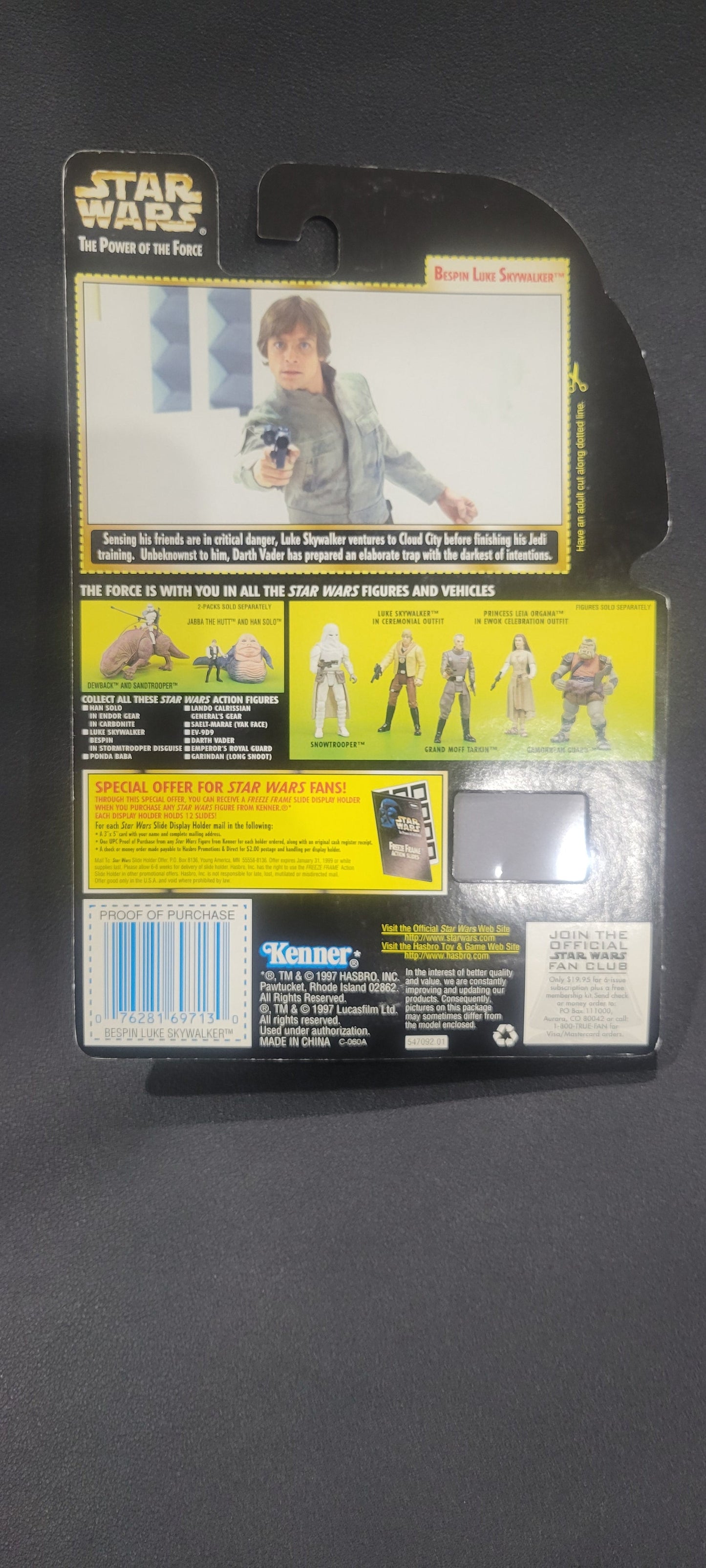 Star Wars - Bespin Luke Skywalker with Lightsaber and Blaster Pistol