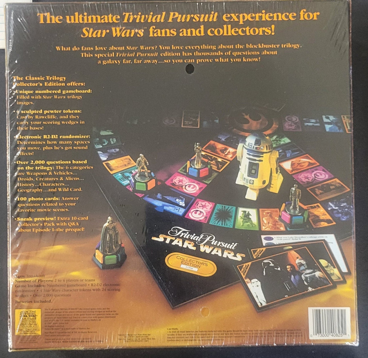 Star Wars - Trivial Pursuit - Classic Trilogy Collector's Edition Sealed