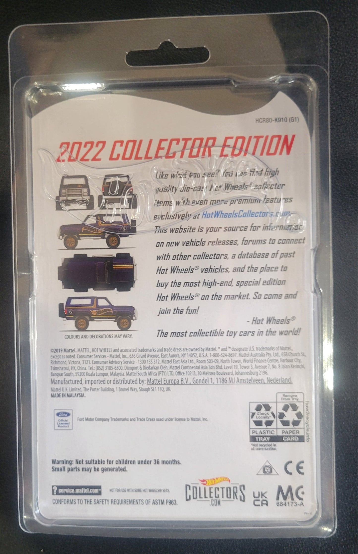 Hot Wheels - 2022 Collector Edition - '85 Ford Bronco