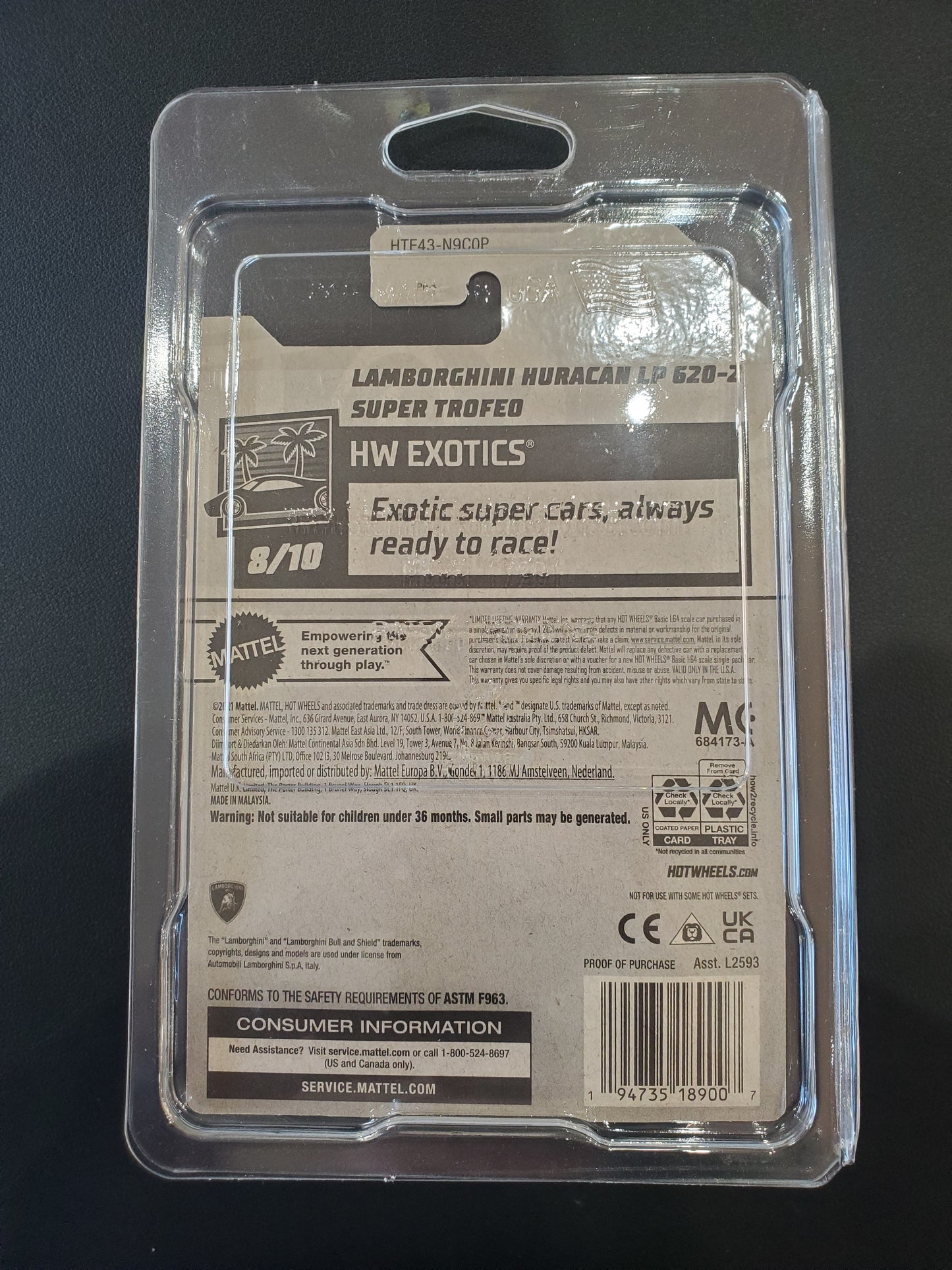 Hot Wheels - STH Lamborghini Huracan LP 620-2 Super Trofeo