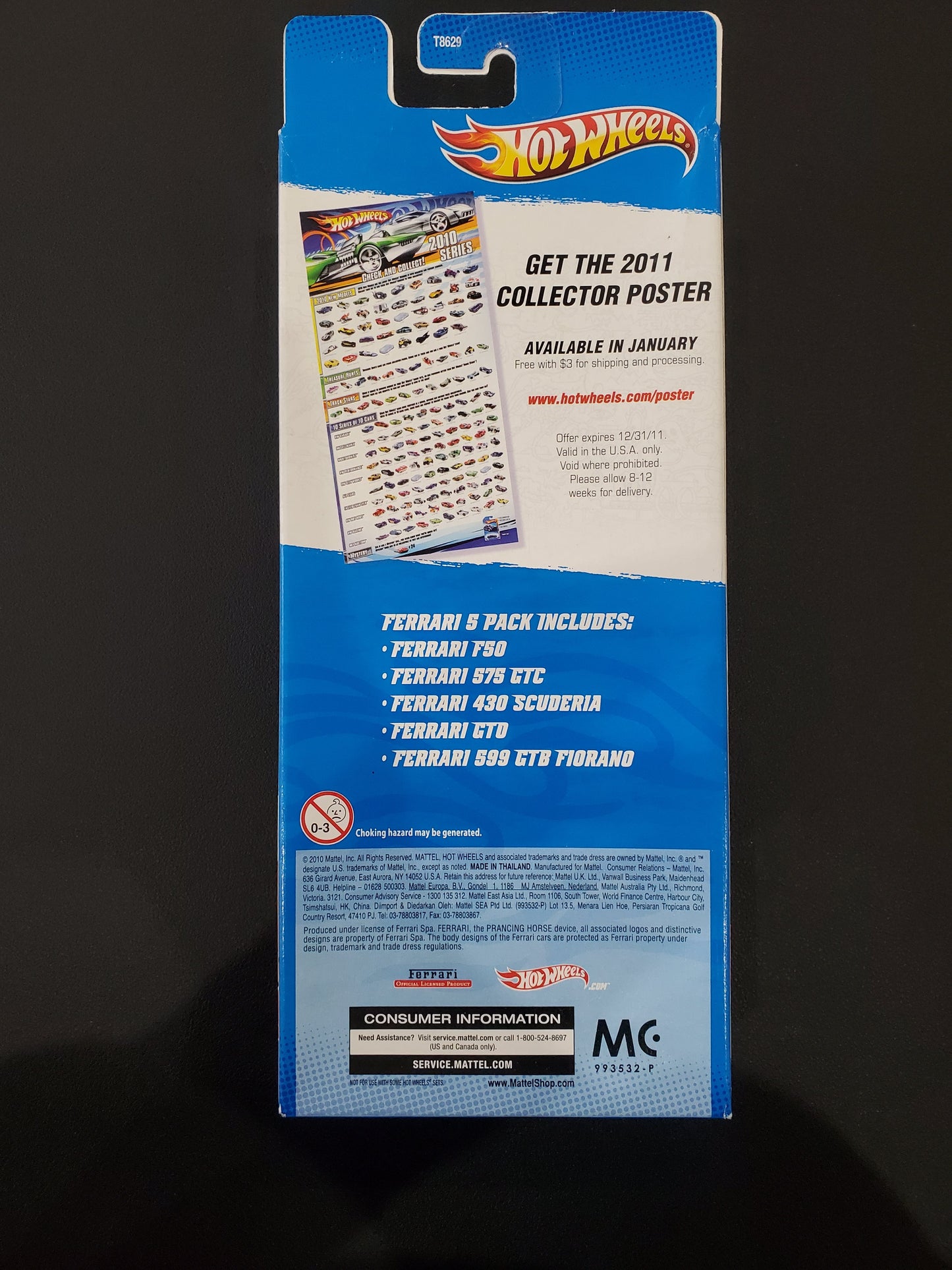 Hot Wheels - Ferrari - 5 Pack