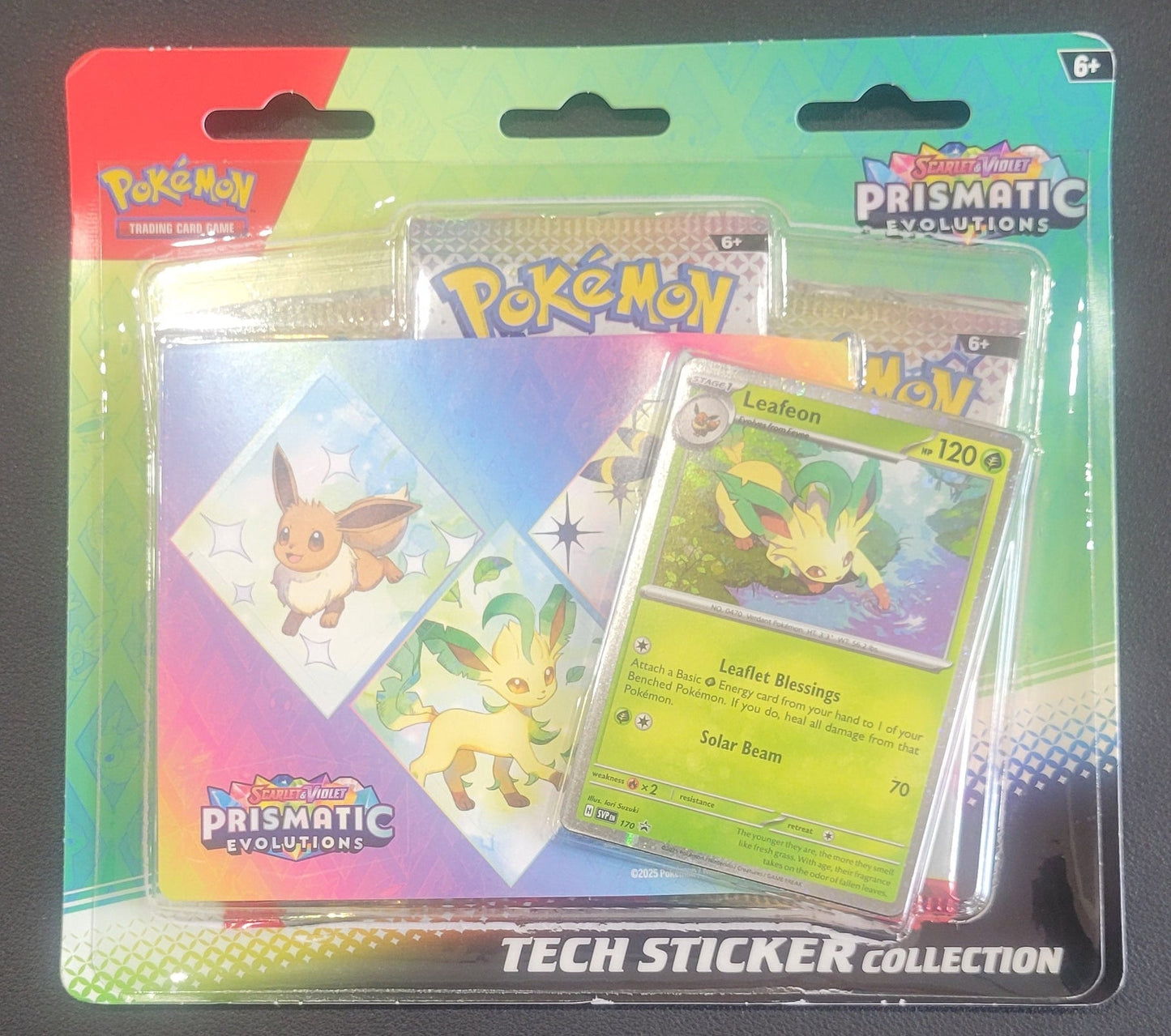 Pokemon - Prismatic Evolutions - Tech Sticker Collection - Leafeon