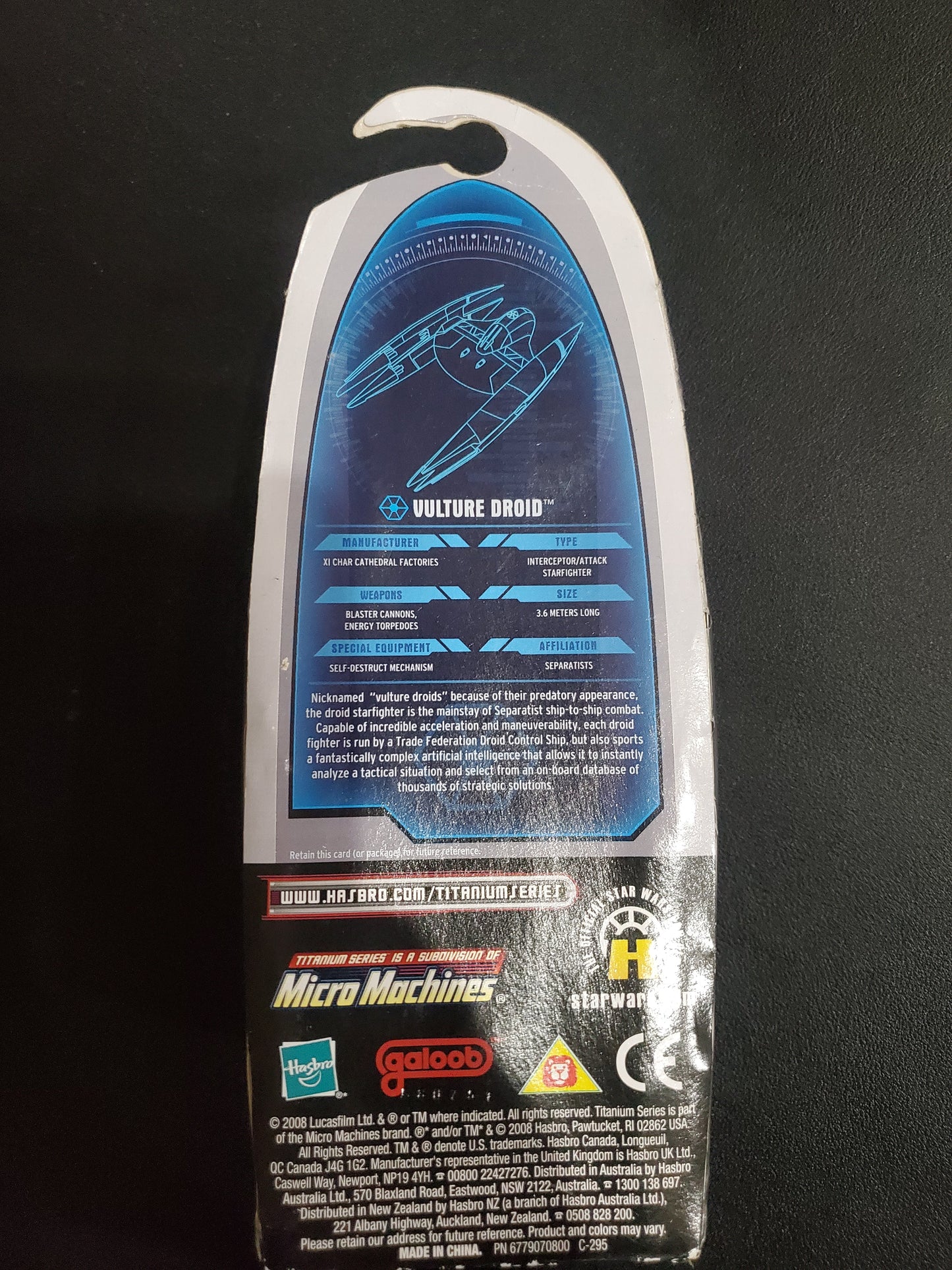 Star Wars - 2008 Titanium Series Die Cast - Vulture Droid