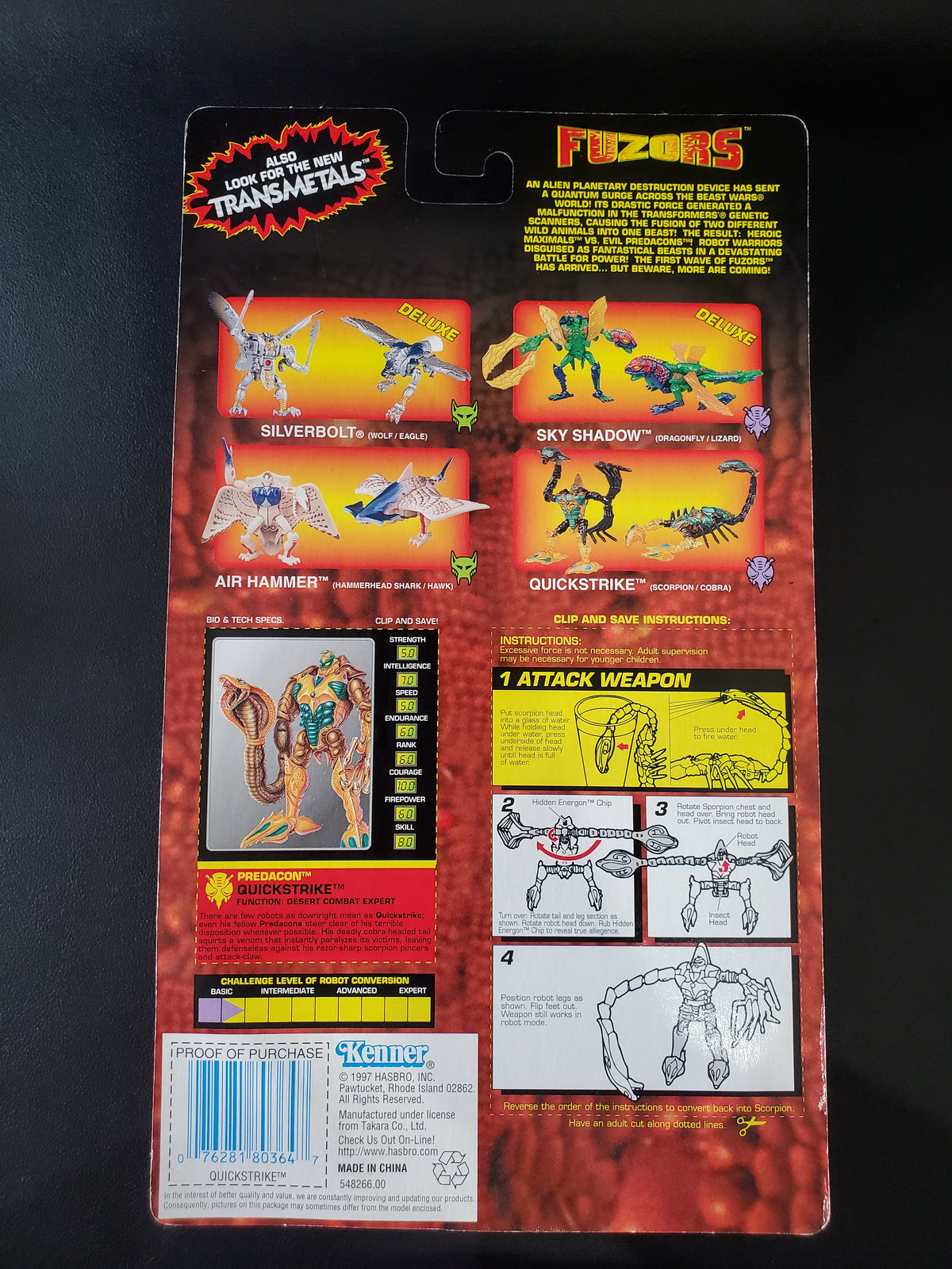 Transformers - Beast Wars - Evil Predacon Quickstrike