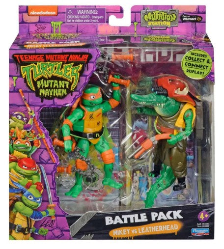 TMNT - Battle Pack - Mikey vs Leatherhead