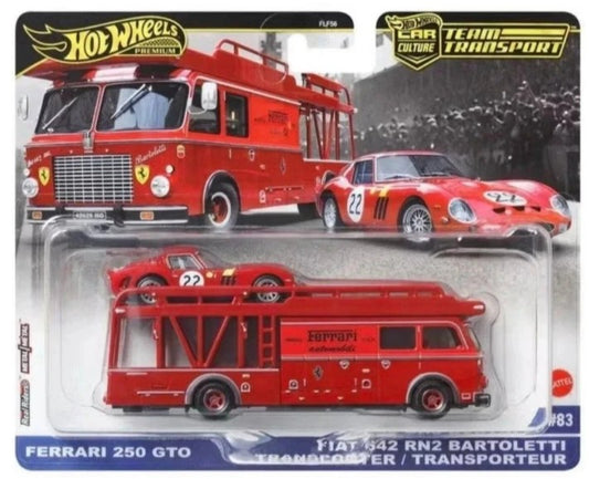 Hot Wheels - Team Transport - Ferrari 250 GTO-Fiat 642 RN2 Bartoletti