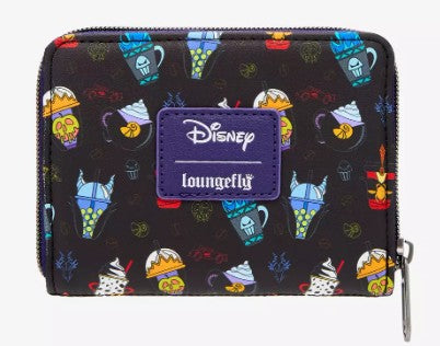 Loungefly - Disney Villains Drinks Mini Zipper Wallet