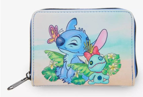 Loungefly - Stitch Butterfly Mini Zipper Wallet