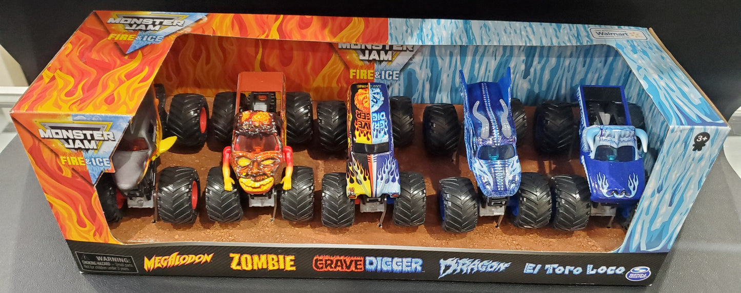 Monster Jam - Fire & Ice 5 Pack