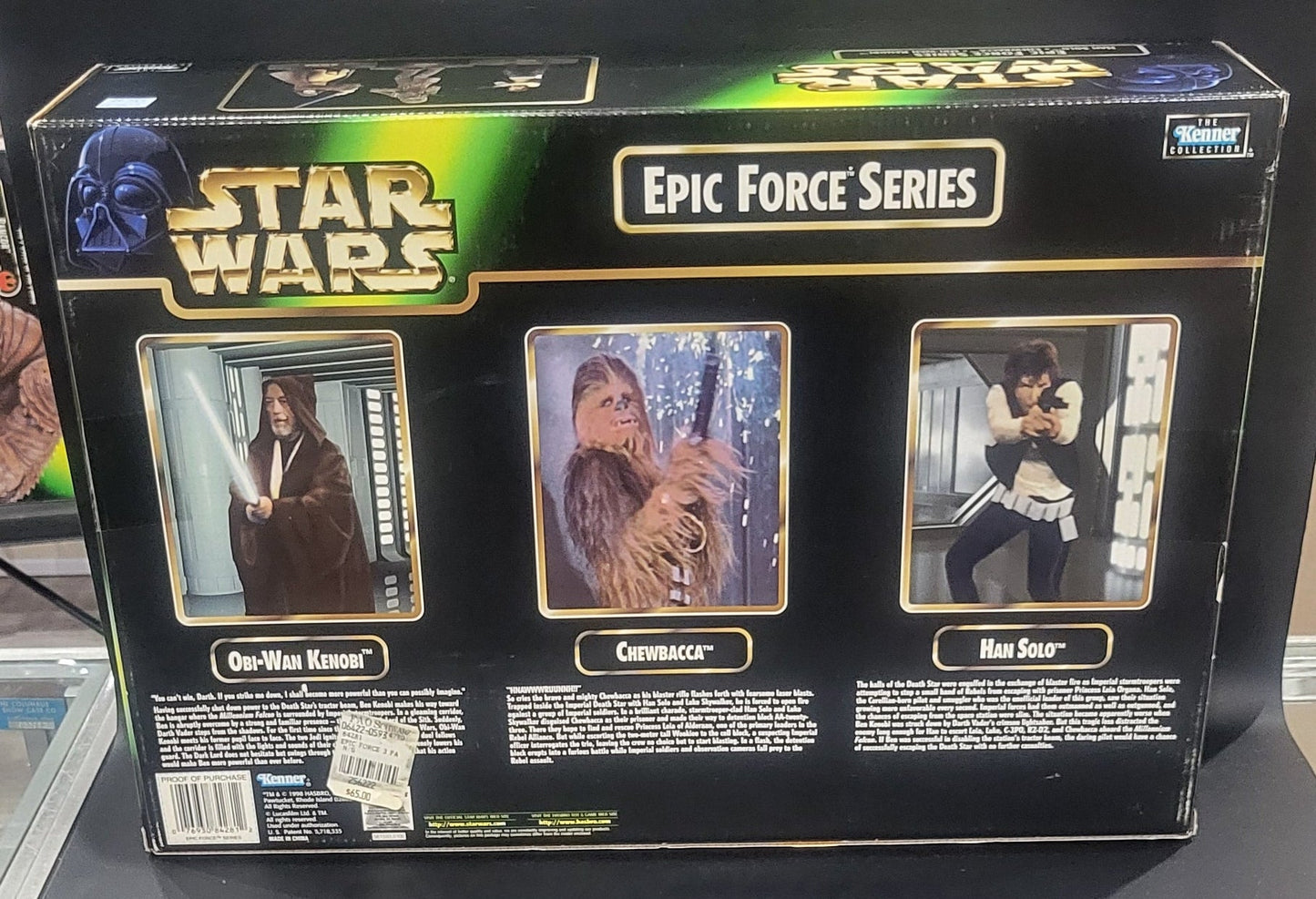 Star Wars - Epic Force - 3 Pack Han Solo, Chewbacca, Obi-Wan Kenobi