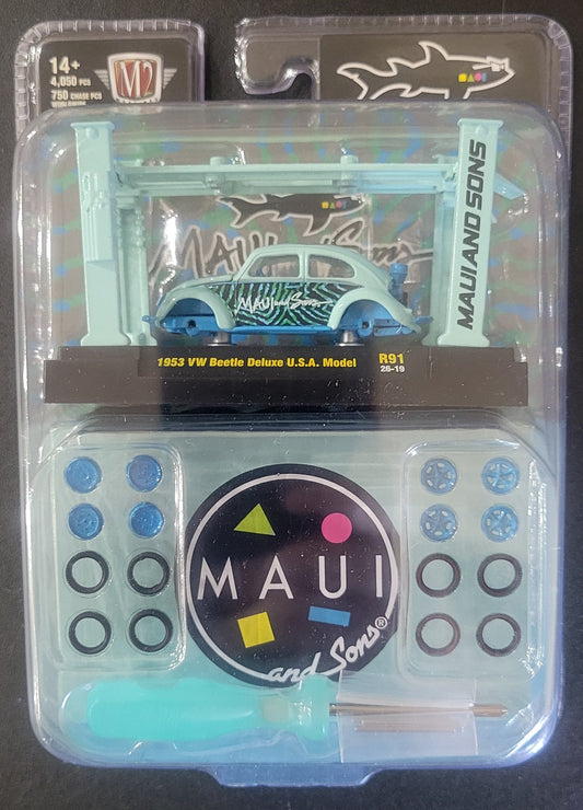 M2 Machines - Maui and Sons 1953 Beetle Deluxe USA Model *Chase*