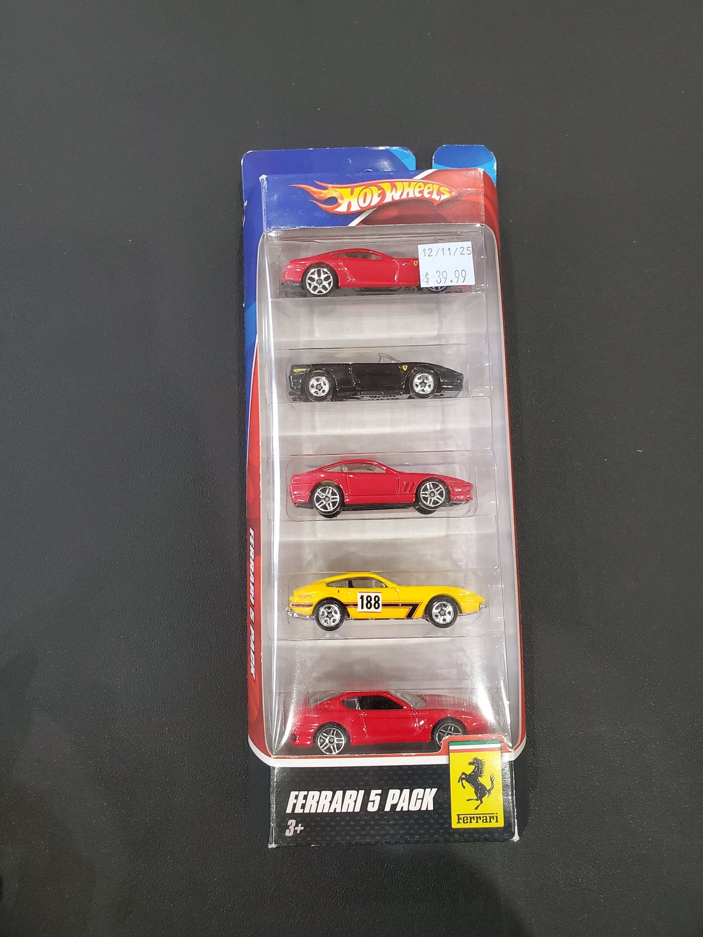 Hot Wheels - Ferrari - 5 Pack
