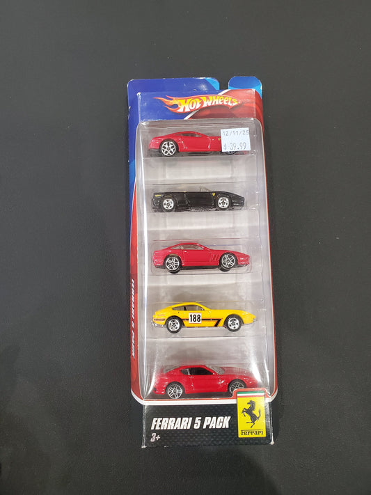 Hot Wheels - Ferrari - 5 Pack