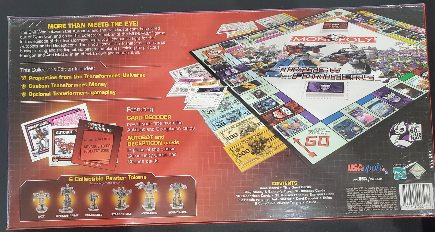 Transformers - Monopoly