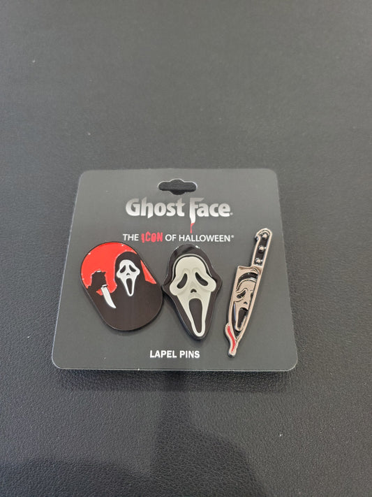 Ghost Face Lapel Pins