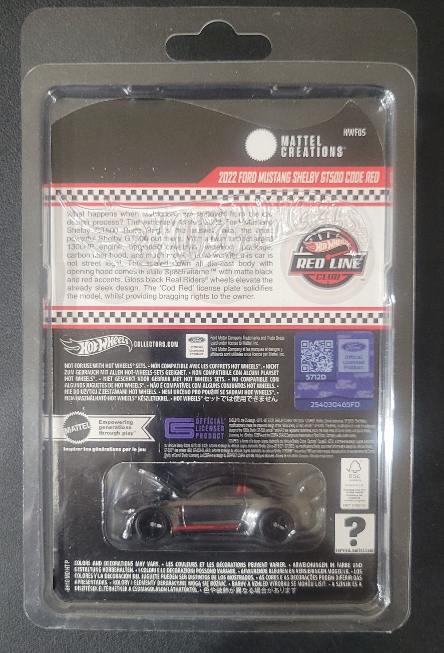 Hot Wheels - 2024 Collector Edition - 2022 Ford Mustang Shelby GT500 Code Red