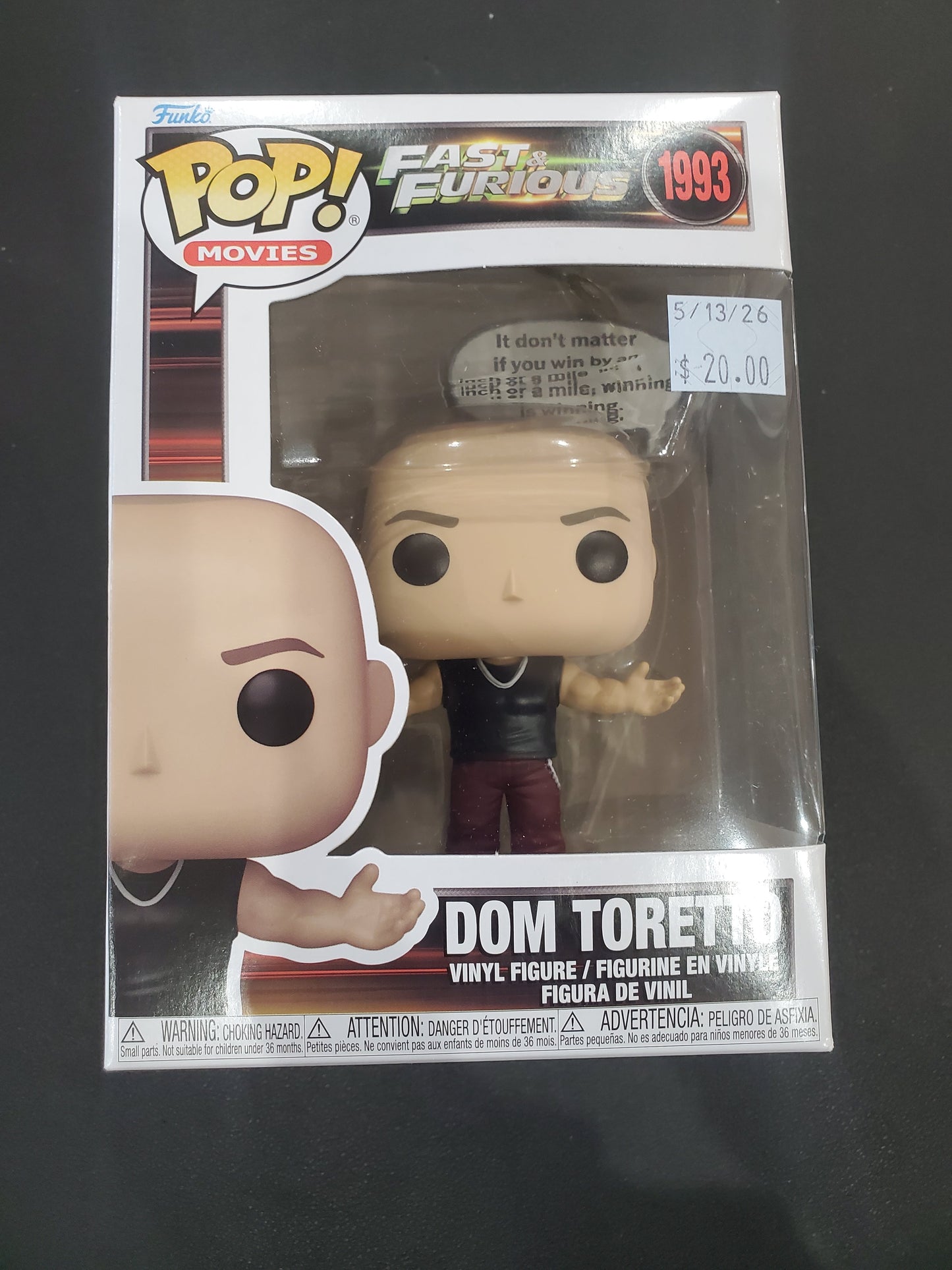 Funko - Fast & Furious - Dom Toretto
