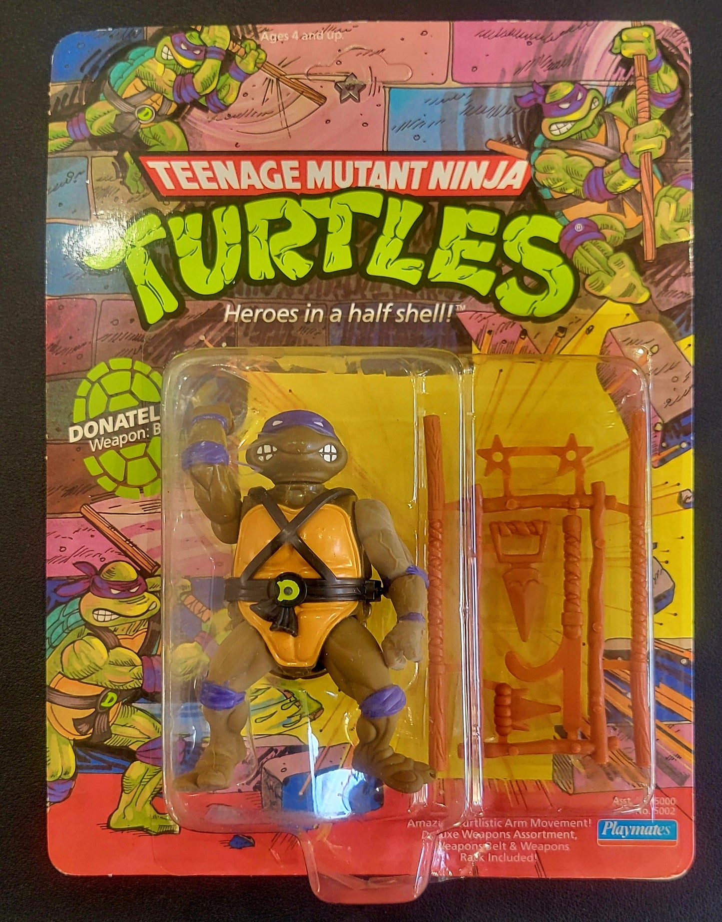 TMNT - VINTAGE 1988 Sealed 10 Back Donatello
