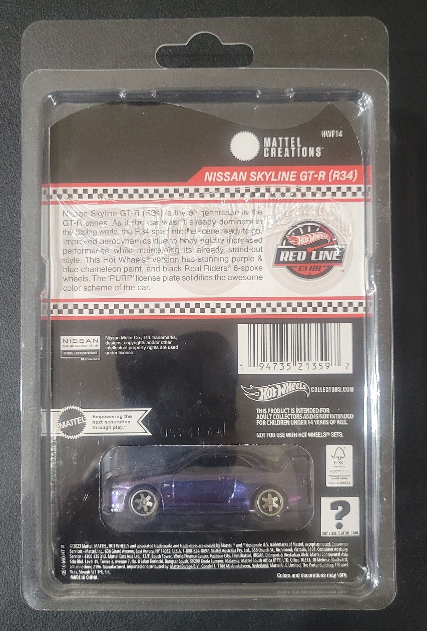 Hot Wheels - 2024 Collector Edition - Nissan Skyline GT-R (R34)