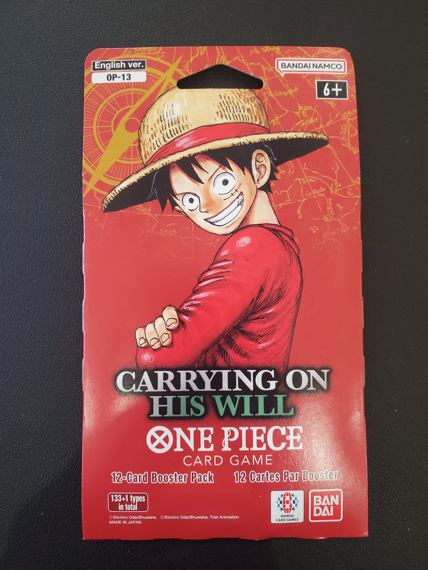 One Piece - Carrying On His Will - 12 Card Booster Pack