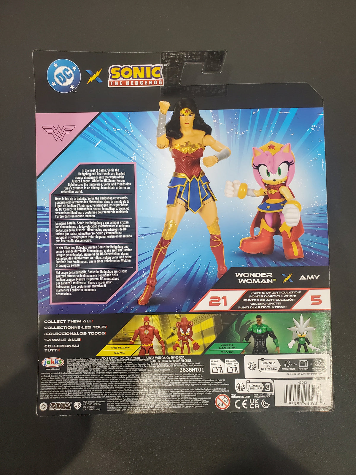DC x Sonic The Hedgehog - Amy Wonder Woman