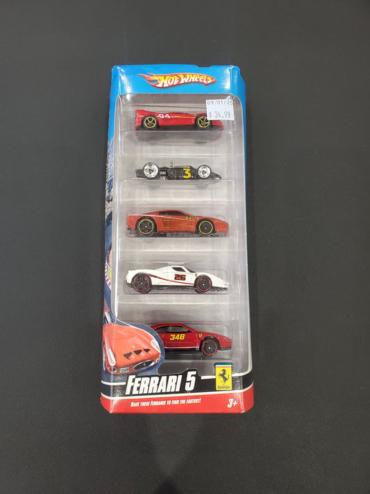 Hot Wheels - Ferrari - 5 Pack