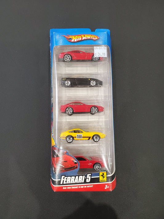 Hot Wheels - Ferrari - 5 Pack