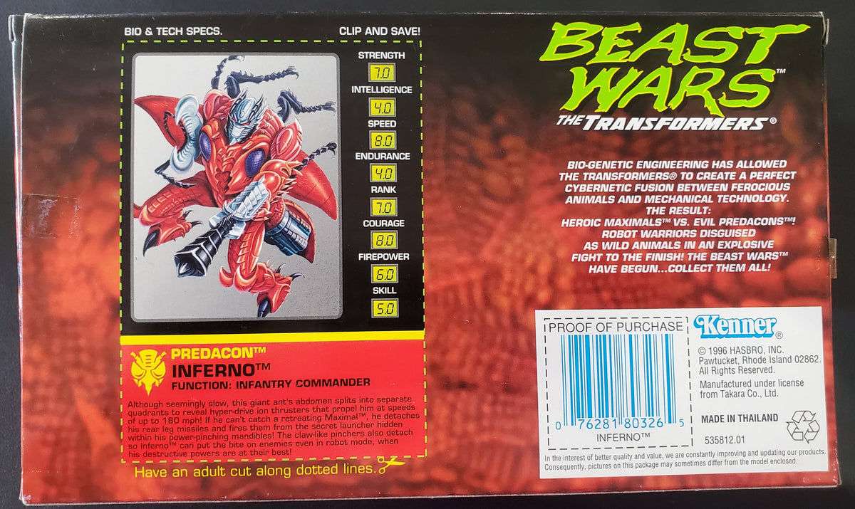 Transformers - Beast Wars - Evil Predacon Inferno