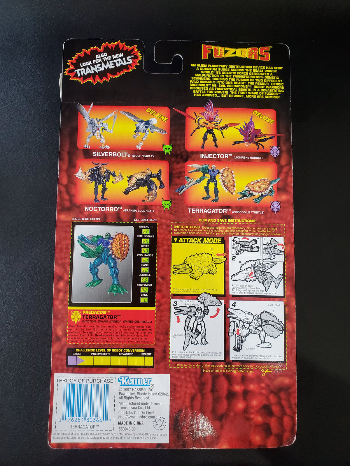 Transformers - Beast Wars - Evil Predacon Terragator