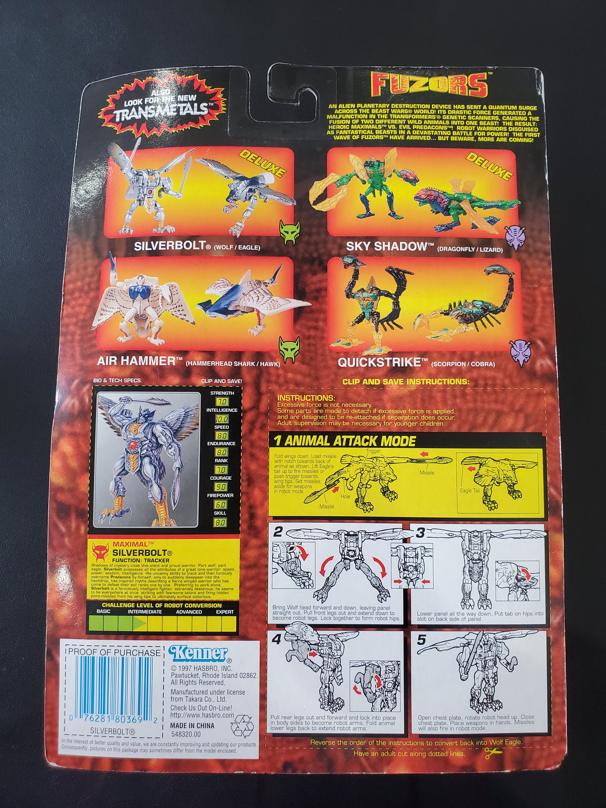 Transformers - Beast Wars - Evil Predacon Silverbolt