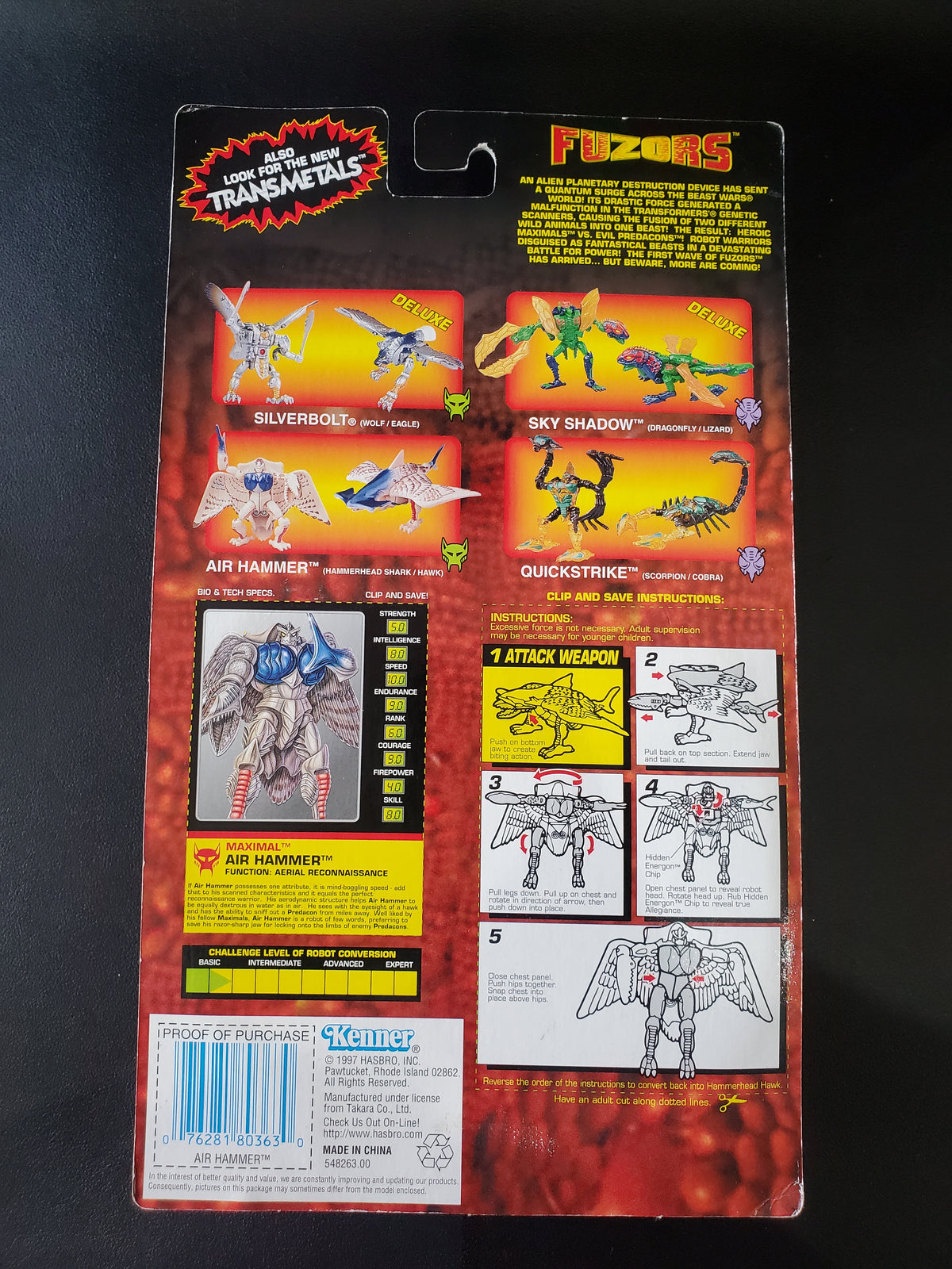 Transformers - Beast Wars - Evil Predacon Air Hammer