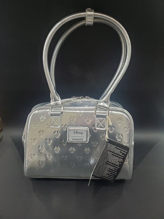 Loungefly - Mickey & Minnie Silver Metallic